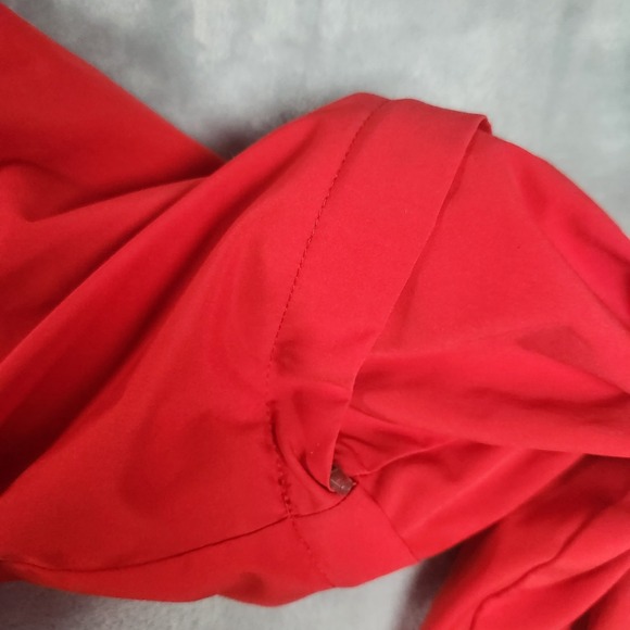 Champion Mens Windbreaker Size L Red Pull Over 1/4 Zip Lightweight - Picture 6 of 8